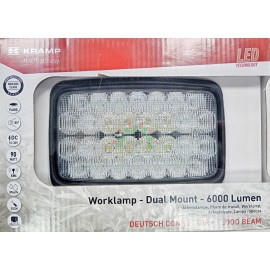 Lampa robocza LED, prostokątna 54W 4100lm 10/30V światło rozproszone 18 LED